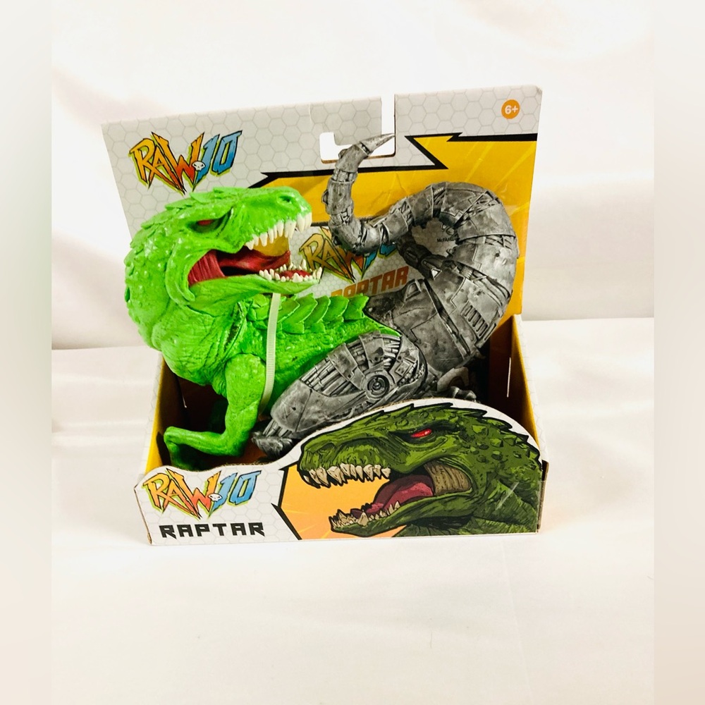 RAW 10 Raptor Dinosaur Toy Figure Lights Sounds Prehistoric Action Dino